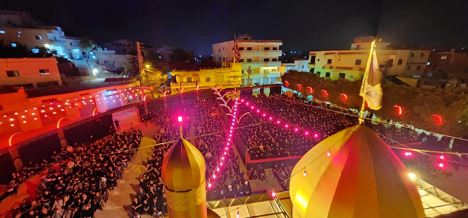 بالصور إحياء الليلة الأولى من ليالي عاشوراء في بلدة قانا ساحة الأمام الحسين (ع) حارة البركة