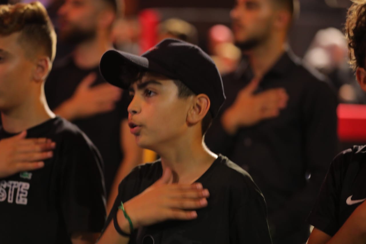 بالصور إحياء الليلة الأولى من ليالي عاشوراء في بلدة قانا ساحة الأمام الحسين (ع) حارة البركة