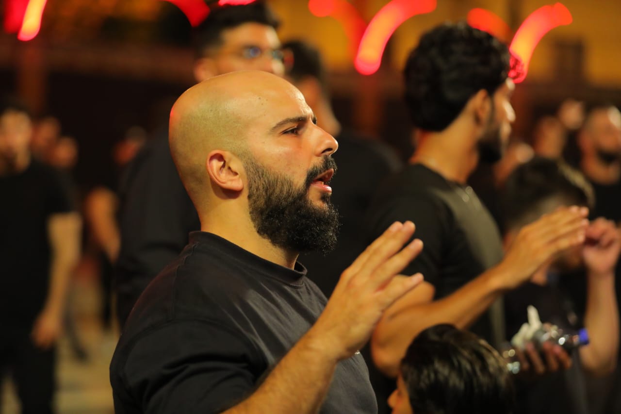 بالصور إحياء الليلة الأولى من ليالي عاشوراء في بلدة قانا ساحة الأمام الحسين (ع) حارة البركة