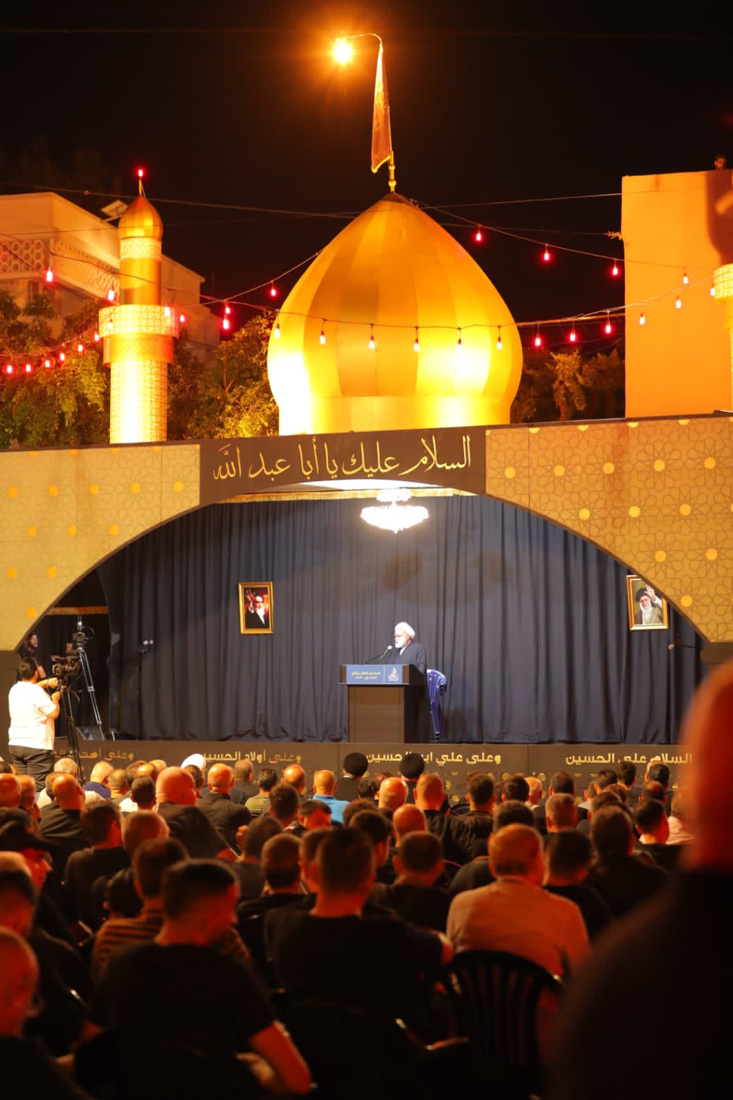 بالصور إحياء الليلة الأولى من ليالي عاشوراء في بلدة قانا ساحة الأمام الحسين (ع) حارة البركة