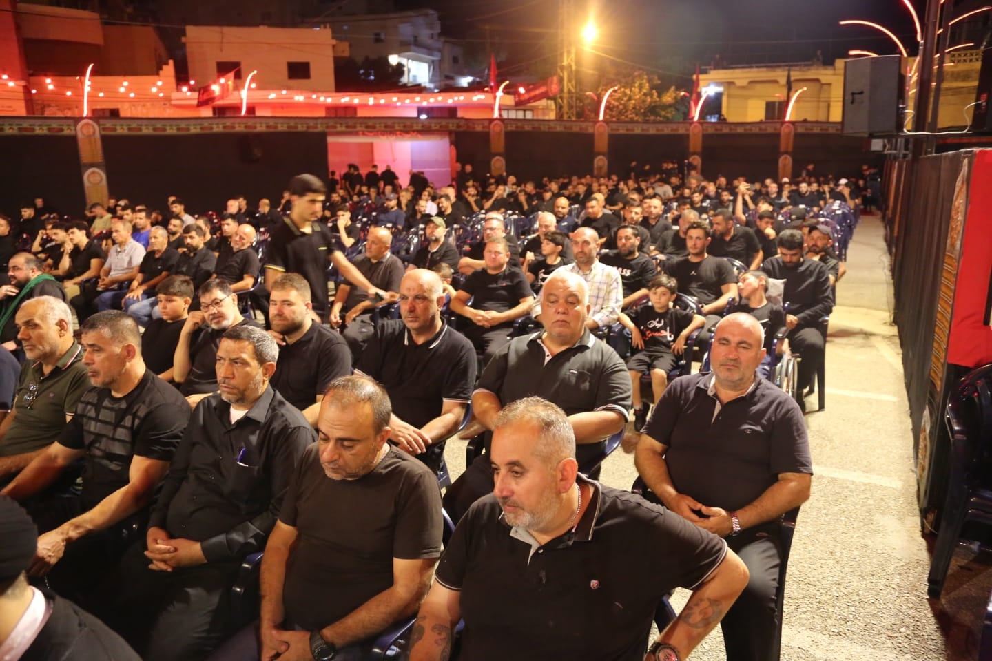 بالصور إحياء الليلة الثانية من ليالي عاشوراء في بلدة قانا ساحة الأمام الحسين (ع) حارة البركة