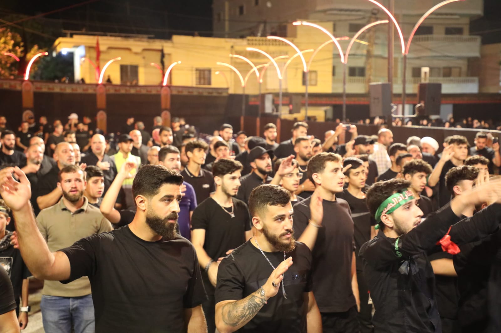 بالصور إحياء الليلة الثانية من ليالي عاشوراء في بلدة قانا ساحة الأمام الحسين (ع) حارة البركة