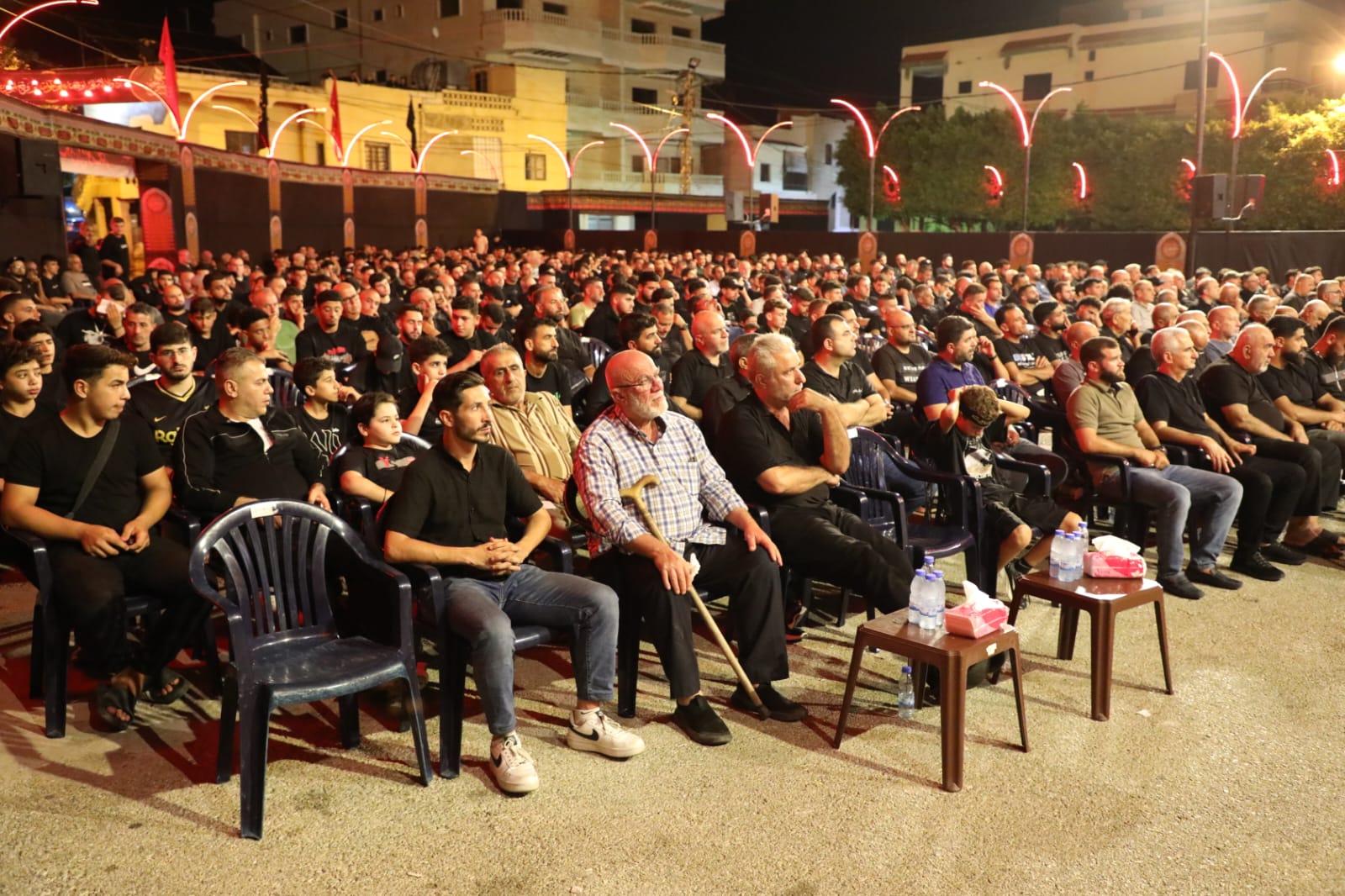 بالصور إحياء الليلة الثانية من ليالي عاشوراء في بلدة قانا ساحة الأمام الحسين (ع) حارة البركة