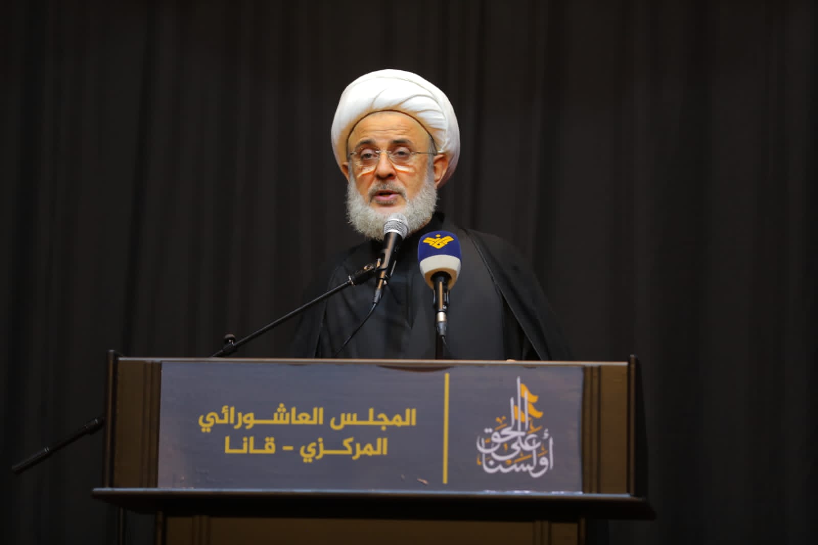 بالصور إحياء الليلة الثالثة من ليالي عاشوراء في بلدة قانا ساحة الأمام الحسين (ع) حارة البركة
