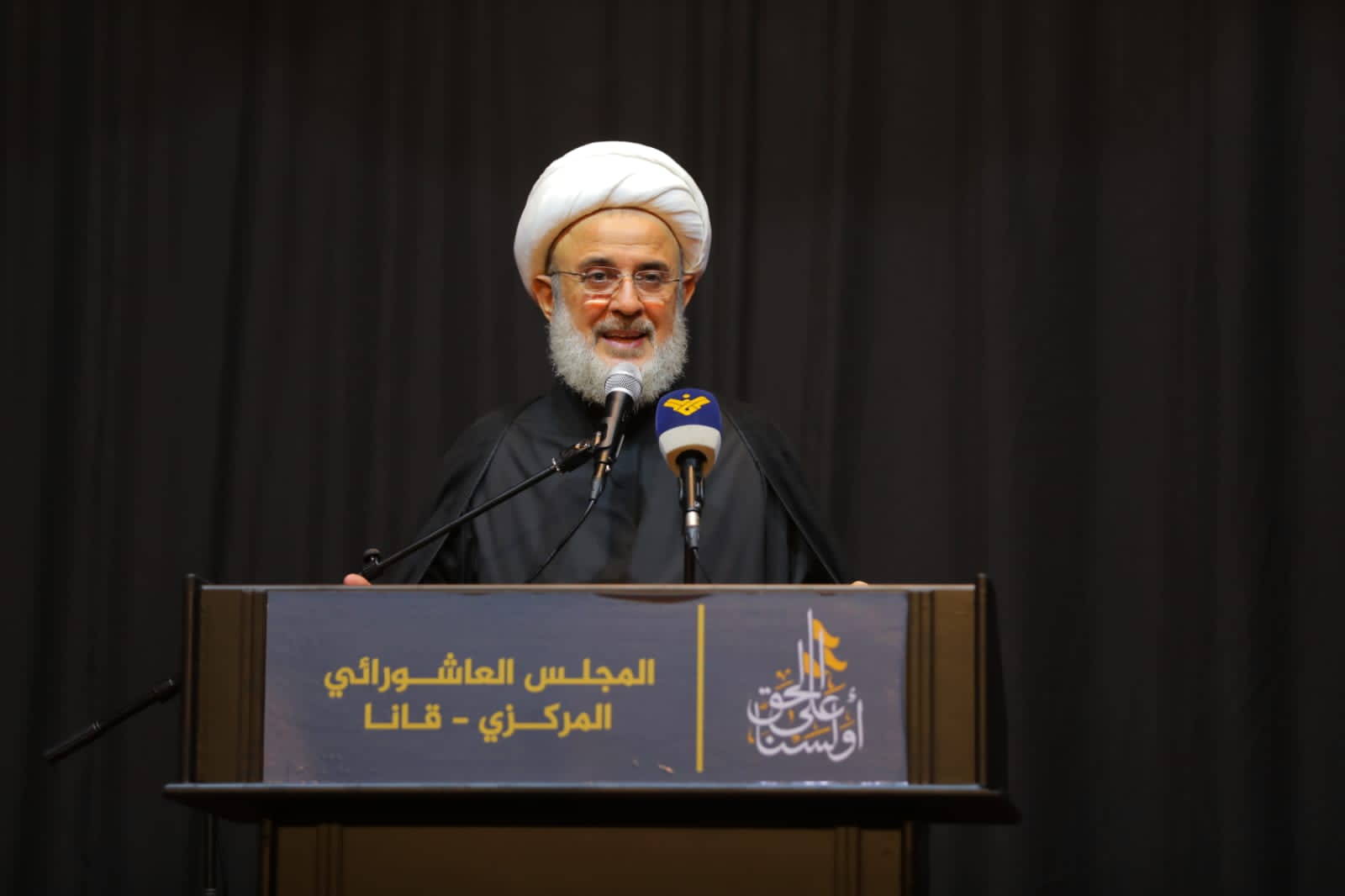 بالصور إحياء الليلة الثالثة من ليالي عاشوراء في بلدة قانا ساحة الأمام الحسين (ع) حارة البركة