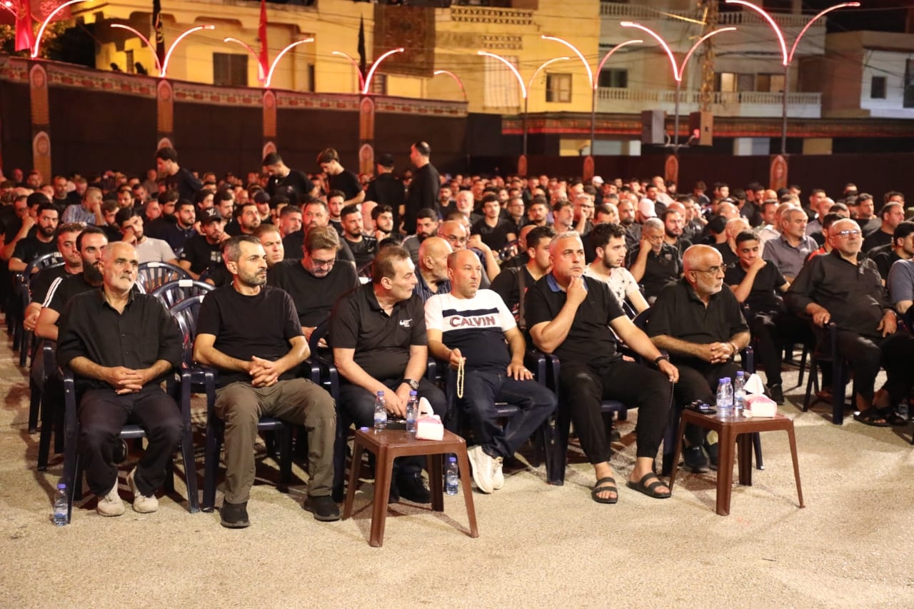 بالصور إحياء الليلة الرابعة من ليالي عاشوراء في بلدة قانا ساحة الأمام الحسين (ع) حارة البركة