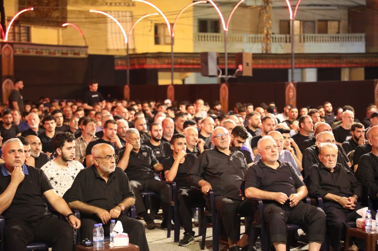 بالصور إحياء الليلة الرابعة من ليالي عاشوراء في بلدة قانا ساحة الأمام الحسين (ع) حارة البركة