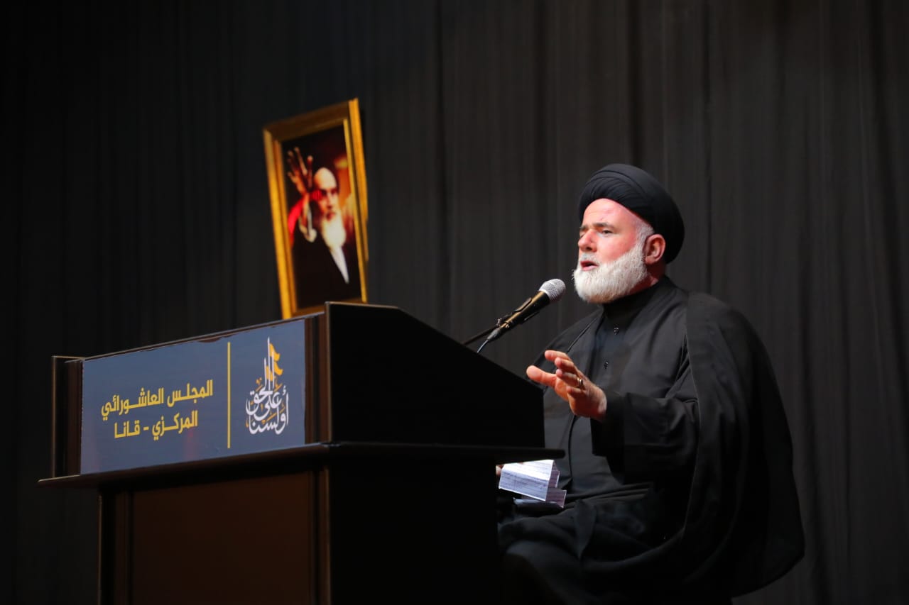 بالصور إحياء الليلة الرابعة من ليالي عاشوراء في بلدة قانا ساحة الأمام الحسين (ع) حارة البركة