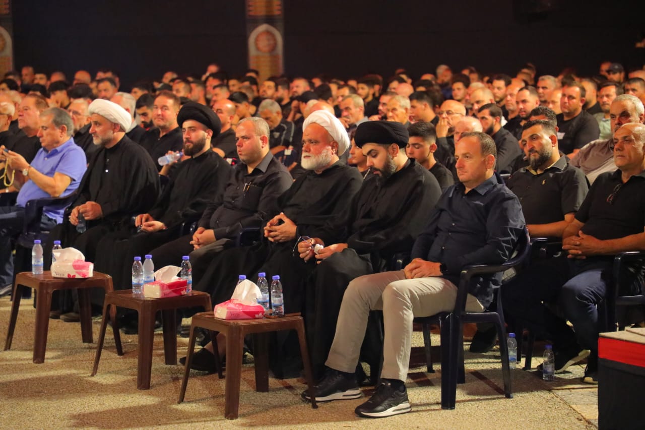 بالصور إحياء الليلة الرابعة من ليالي عاشوراء في بلدة قانا ساحة الأمام الحسين (ع) حارة البركة