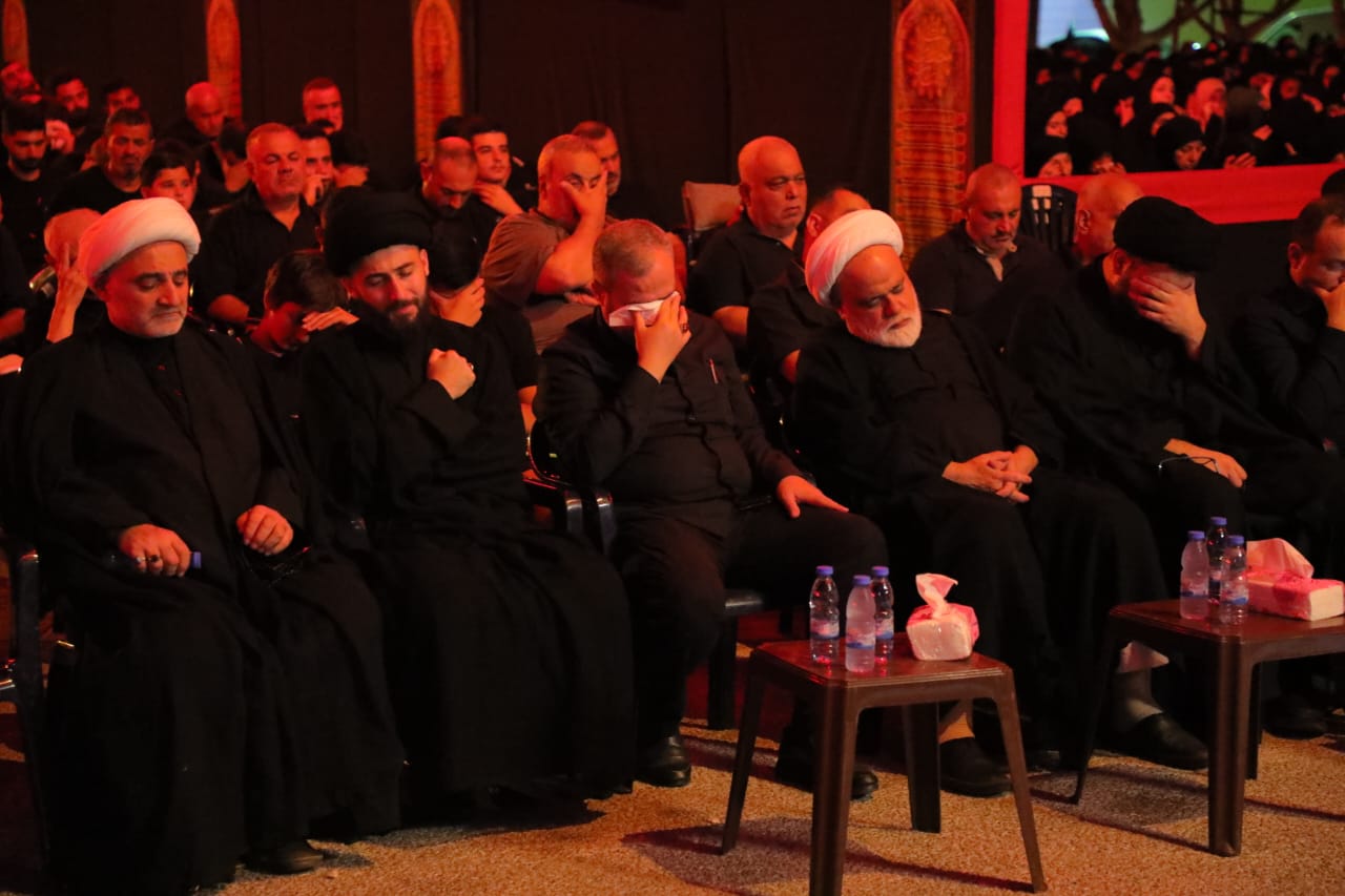 بالصور إحياء الليلة الرابعة من ليالي عاشوراء في بلدة قانا ساحة الأمام الحسين (ع) حارة البركة