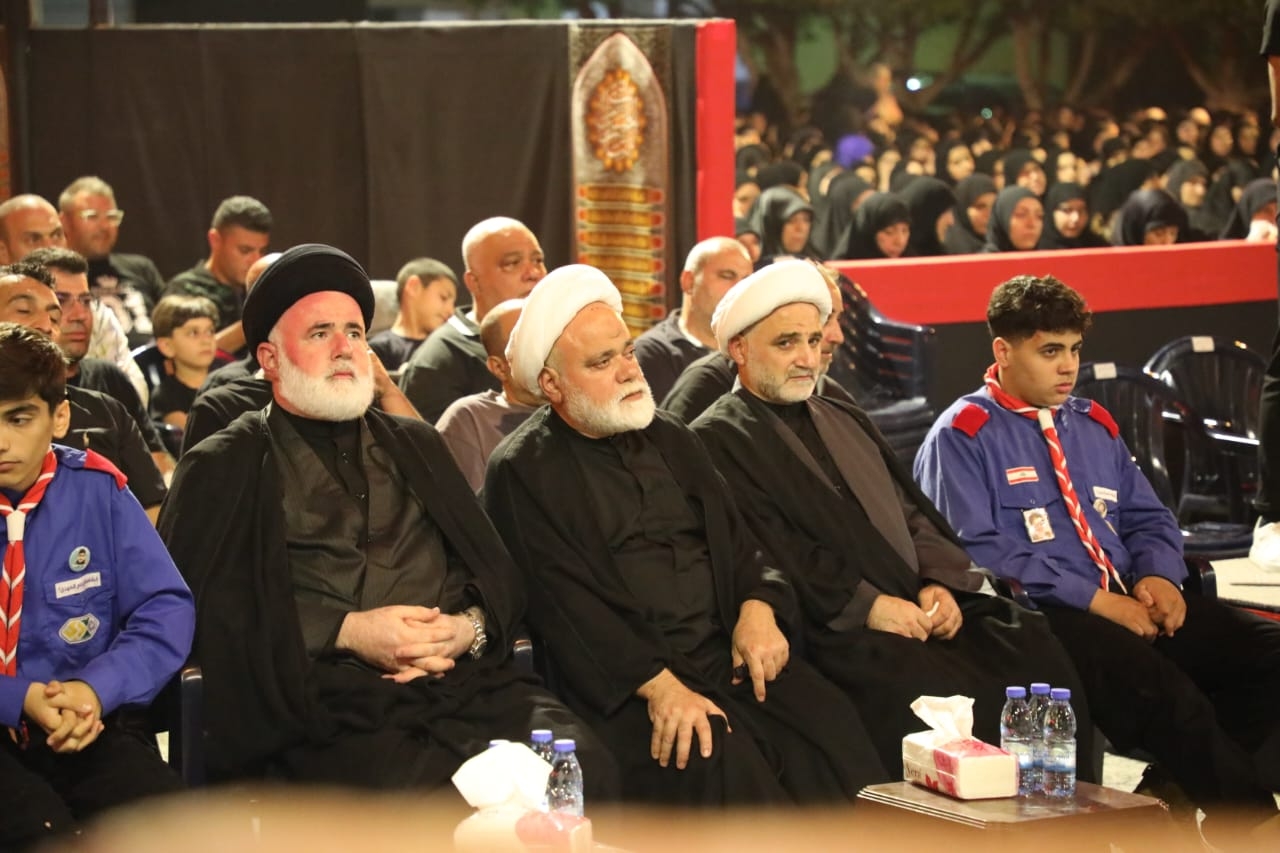 بالصور إحياء الليلة الخامسة من ليالي عاشوراء في بلدة قانا ساحة الأمام الحسين (ع) حارة البركة