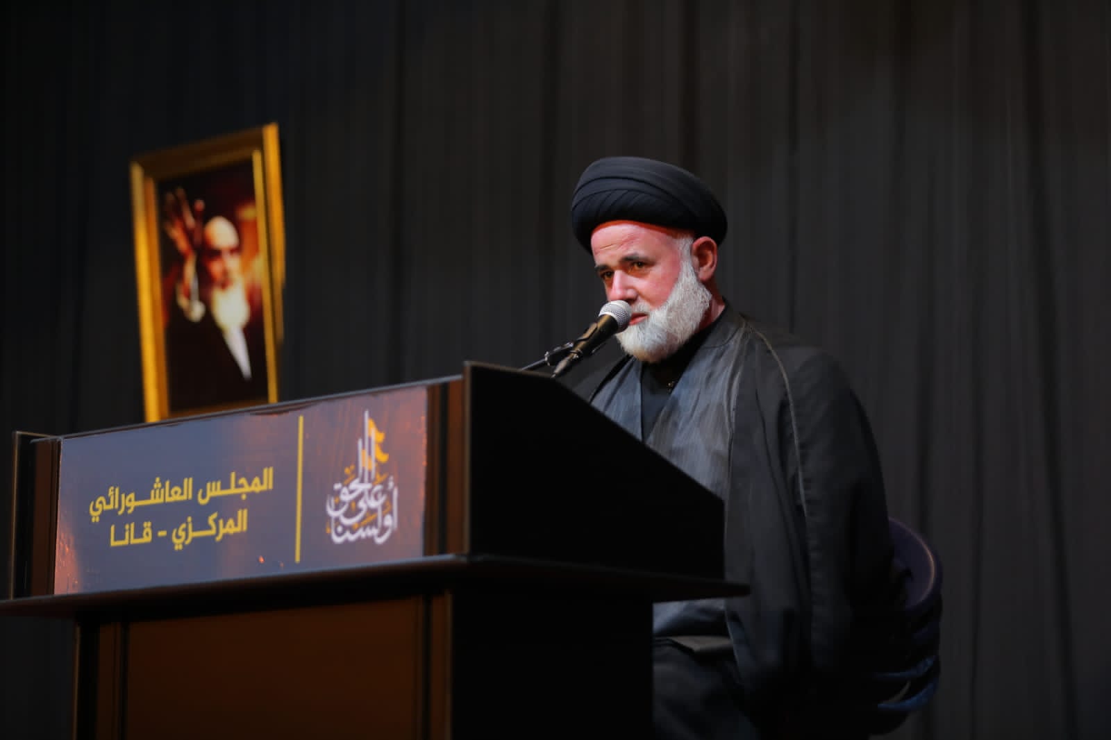 بالصور إحياء الليلة السادسة من ليالي عاشوراء في بلدة قانا ساحة الأمام الحسين (ع) حارة البركة