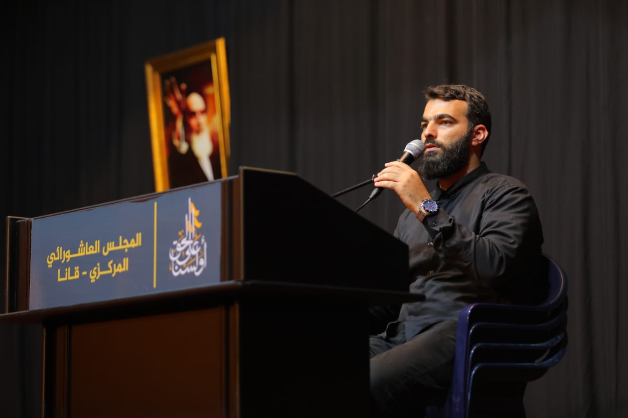 بالصور إحياء الليلة السادسة من ليالي عاشوراء في بلدة قانا ساحة الأمام الحسين (ع) حارة البركة