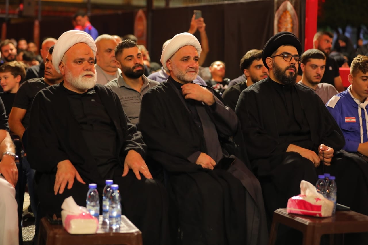 بالصور إحياء الليلة السادسة من ليالي عاشوراء في بلدة قانا ساحة الأمام الحسين (ع) حارة البركة