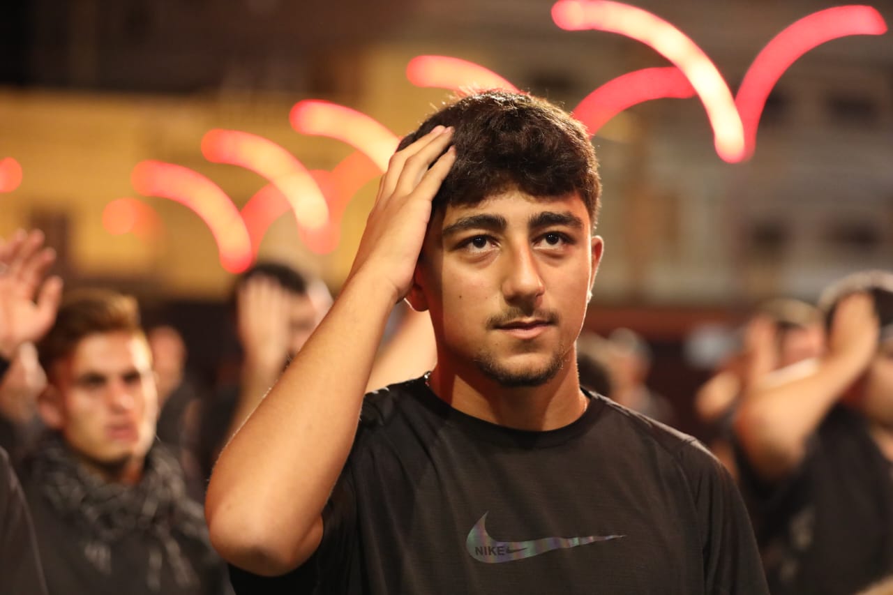 بالصور إحياء الليلة السادسة من ليالي عاشوراء في بلدة قانا ساحة الأمام الحسين (ع) حارة البركة