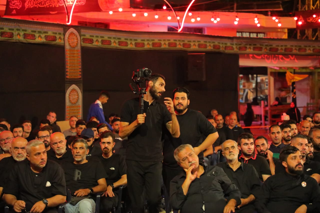 بالصور إحياء الليلة الثامنة من ليالي عاشوراء في بلدة قانا ساحة الأمام الحسين (ع) حارة البركة