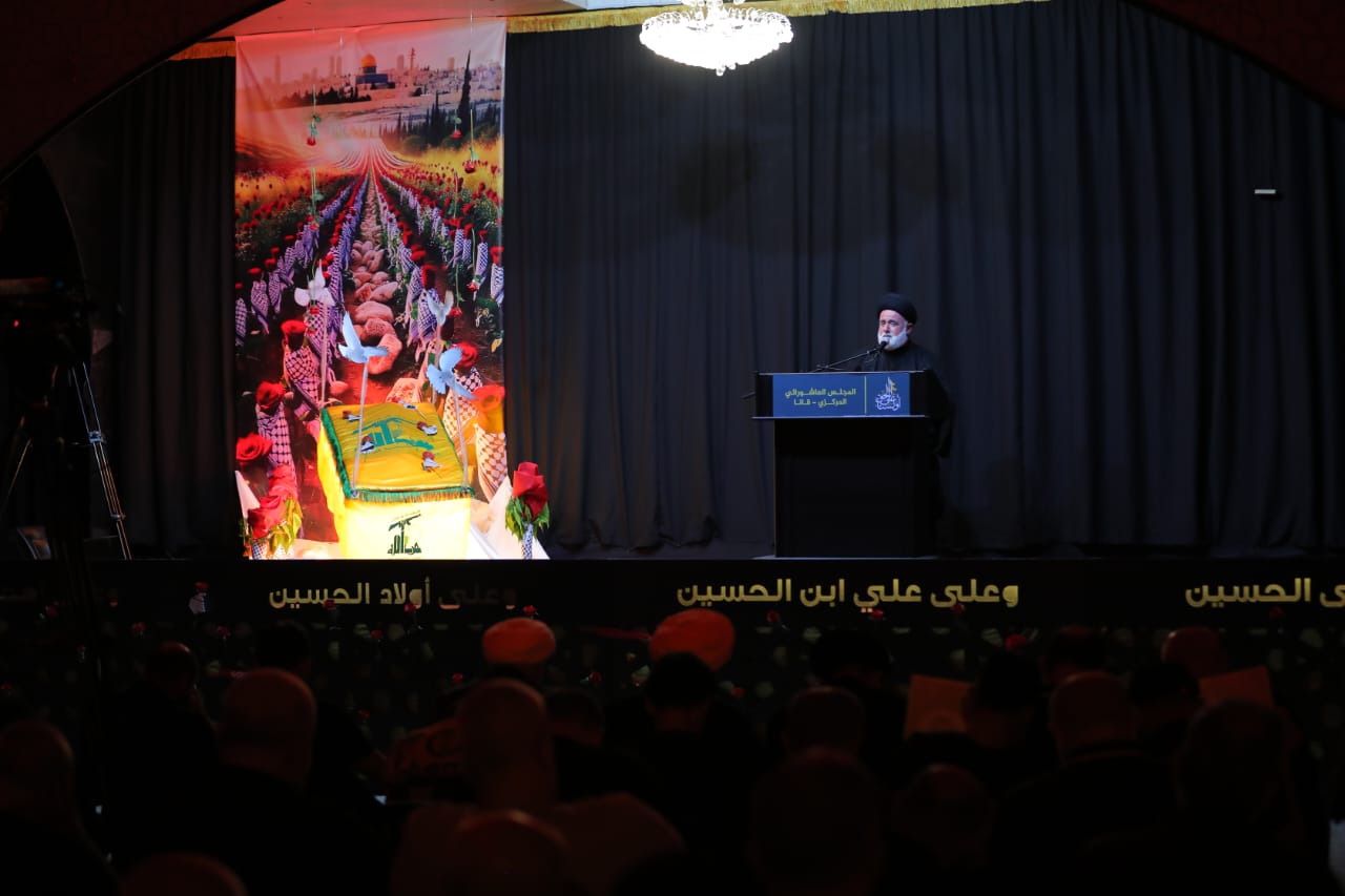 بالصور إحياء الليلة الثامنة من ليالي عاشوراء في بلدة قانا ساحة الأمام الحسين (ع) حارة البركة