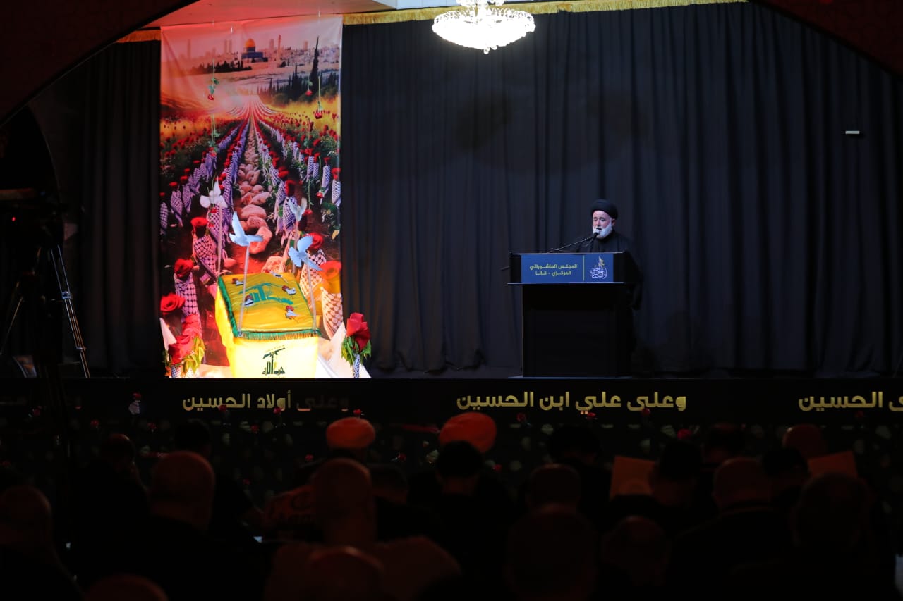 بالصور إحياء الليلة الثامنة من ليالي عاشوراء في بلدة قانا ساحة الأمام الحسين (ع) حارة البركة