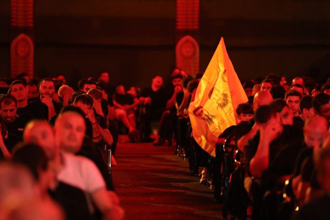 بالصور إحياء الليلة الثامنة من ليالي عاشوراء في بلدة قانا ساحة الأمام الحسين (ع) حارة البركة