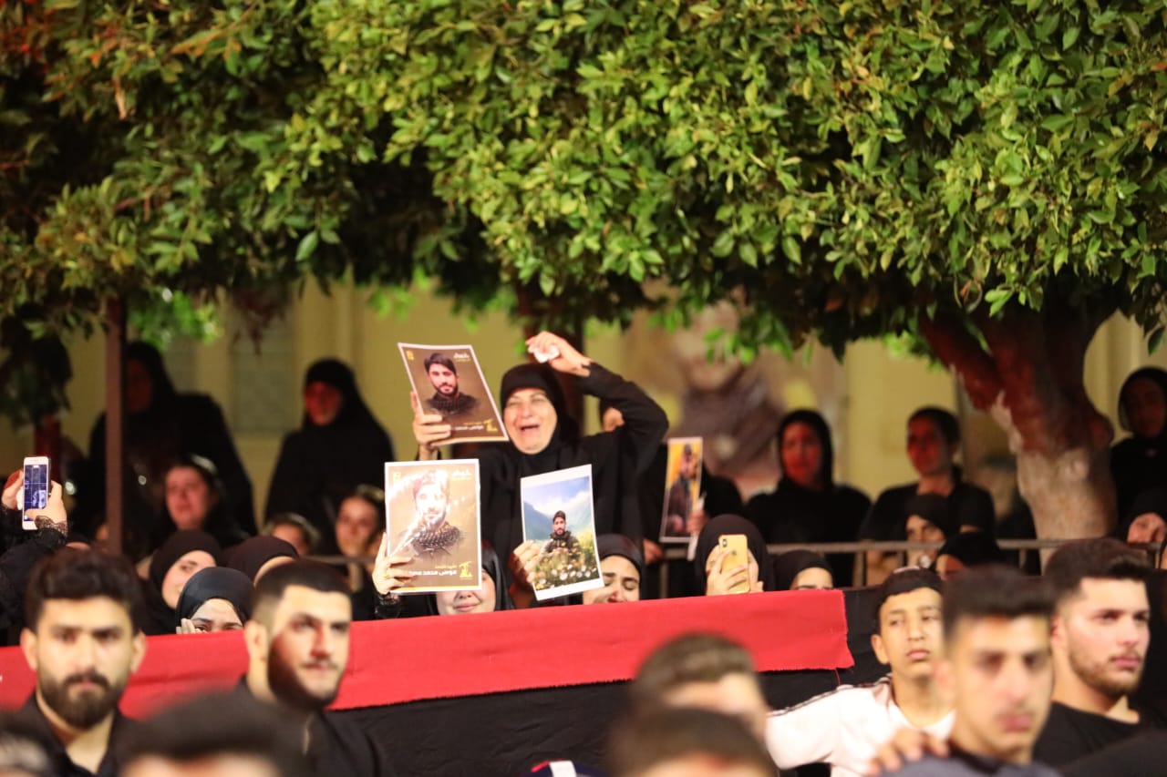 بالصور إحياء الليلة الثامنة من ليالي عاشوراء في بلدة قانا ساحة الأمام الحسين (ع) حارة البركة