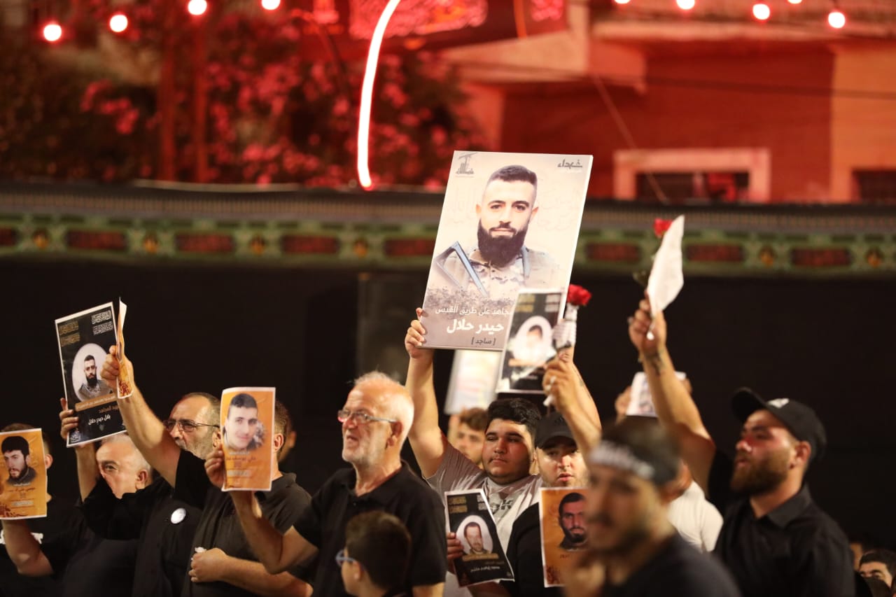 بالصور إحياء الليلة الثامنة من ليالي عاشوراء في بلدة قانا ساحة الأمام الحسين (ع) حارة البركة