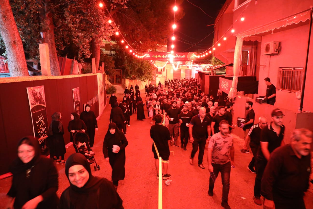 بالصور إحياء الليلة التاسعة من ليالي عاشوراء في بلدة قانا ساحة الأمام الحسين (ع) حارة البركة