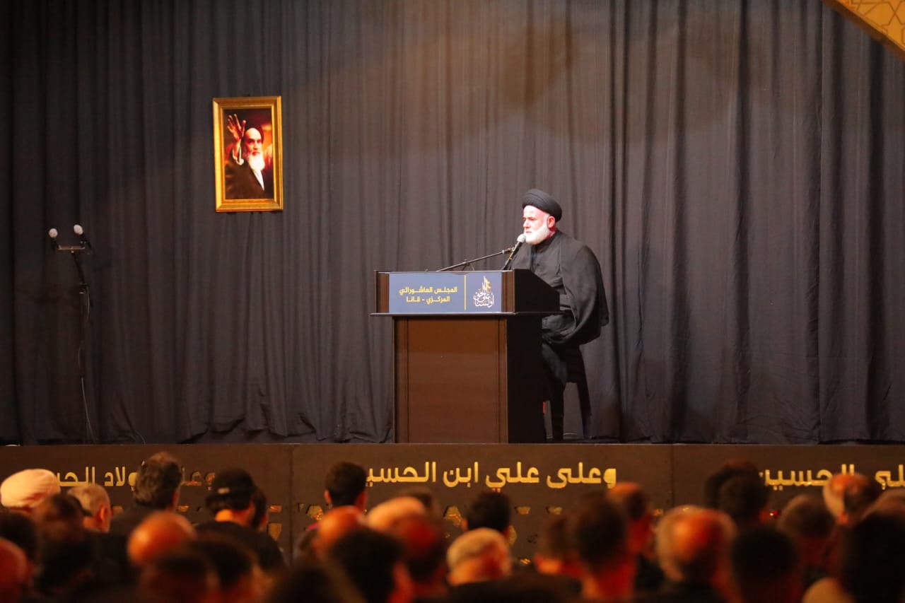 بالصور إحياء الليلة التاسعة من ليالي عاشوراء في بلدة قانا ساحة الأمام الحسين (ع) حارة البركة