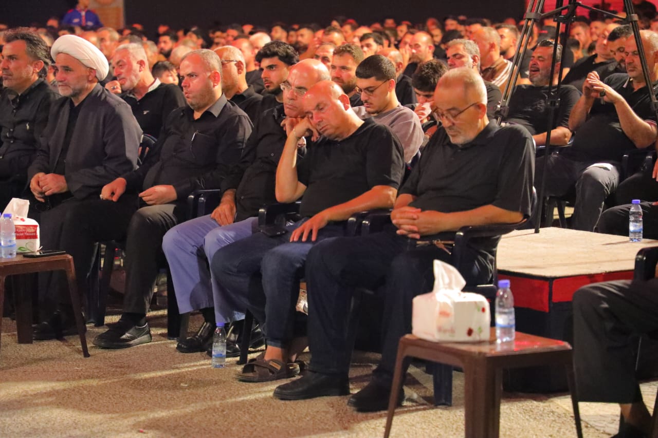 بالصور إحياء الليلة التاسعة من ليالي عاشوراء في بلدة قانا ساحة الأمام الحسين (ع) حارة البركة