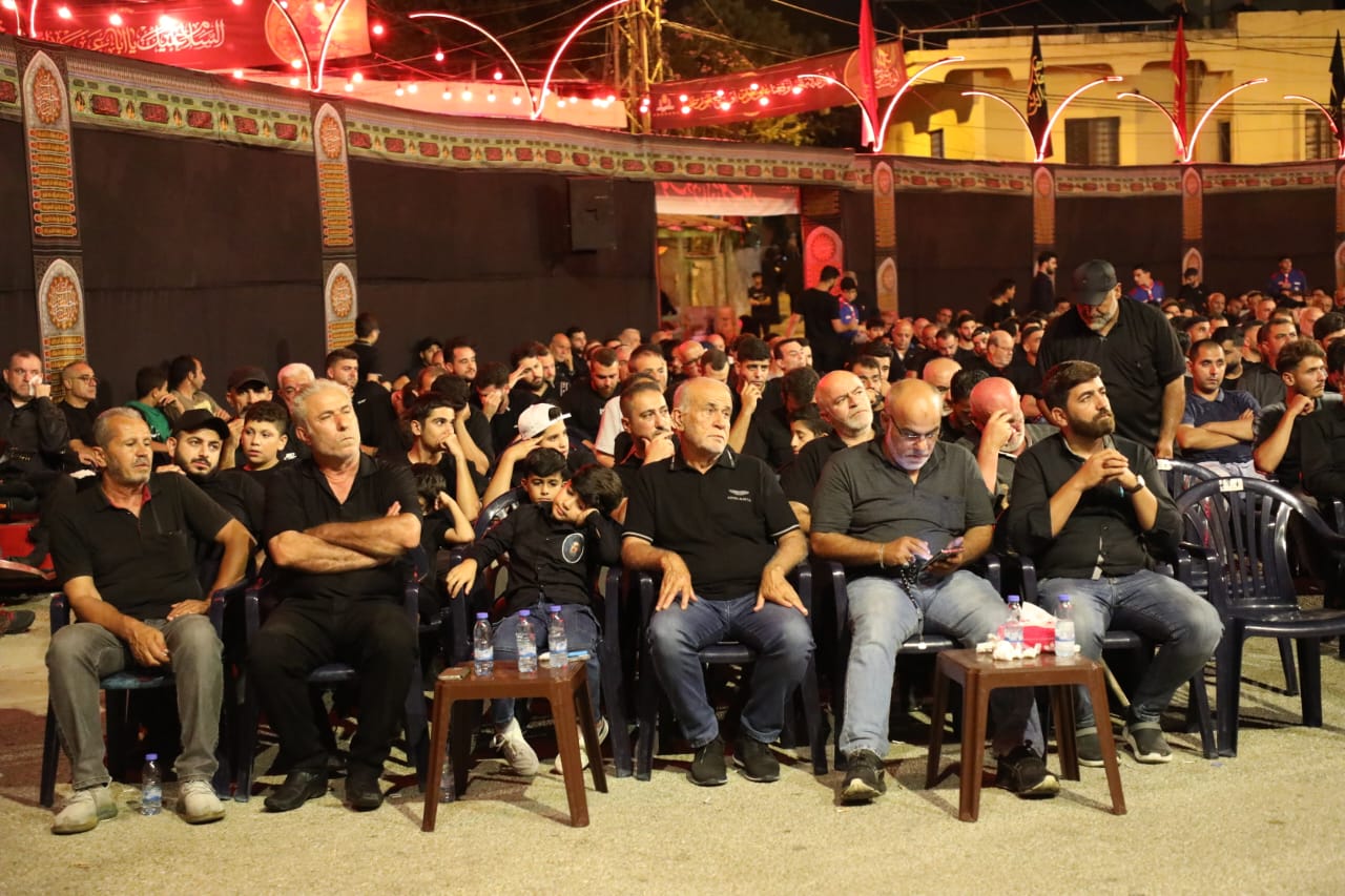 بالصور إحياء الليلة التاسعة من ليالي عاشوراء في بلدة قانا ساحة الأمام الحسين (ع) حارة البركة