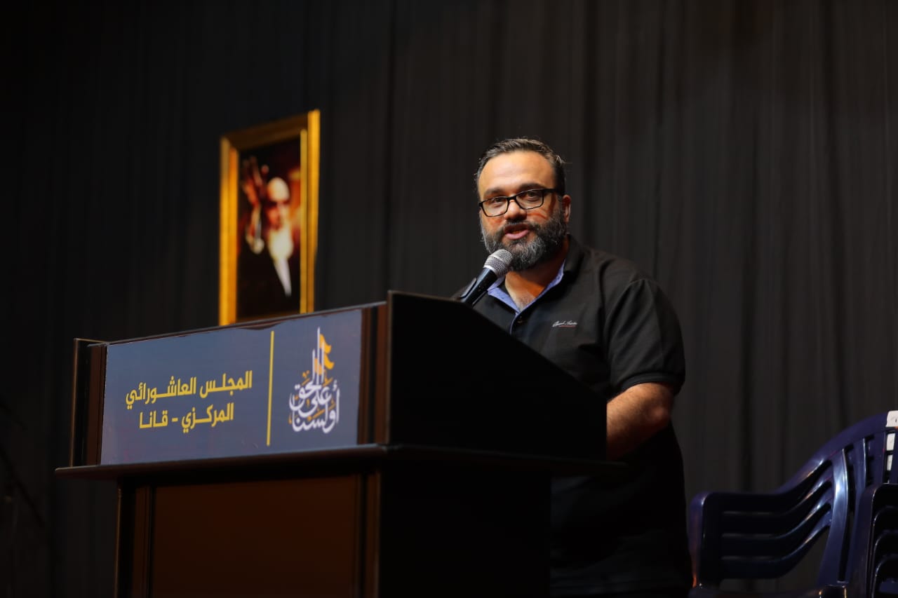 بالصور إحياء الليلة التاسعة من ليالي عاشوراء في بلدة قانا ساحة الأمام الحسين (ع) حارة البركة