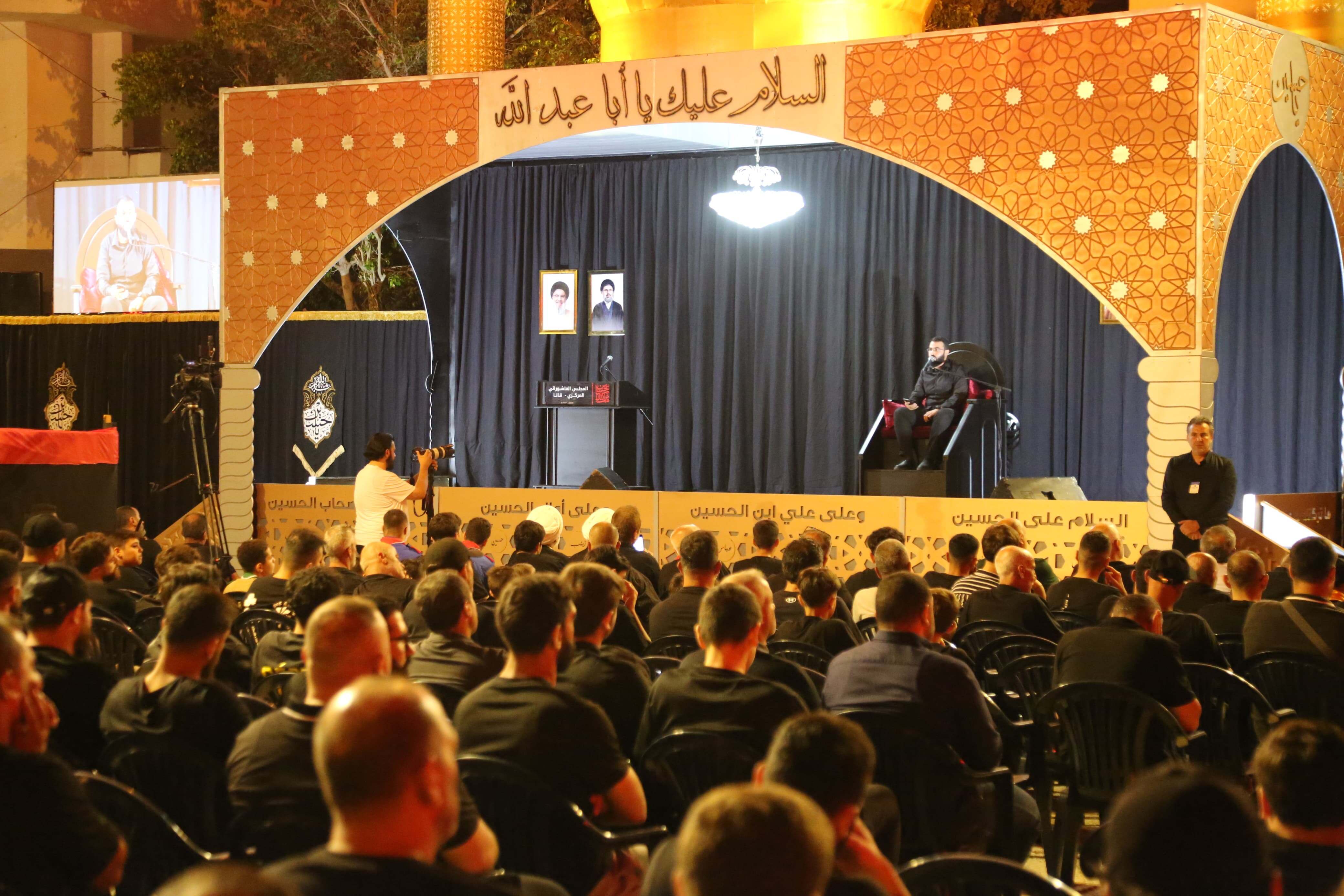 بالصور إحياء الليلة الأولى من ليالي عاشوراء في بلدة قانا ساحة الأمام الحسين (ع) حارة البركة ٢٠٢٥