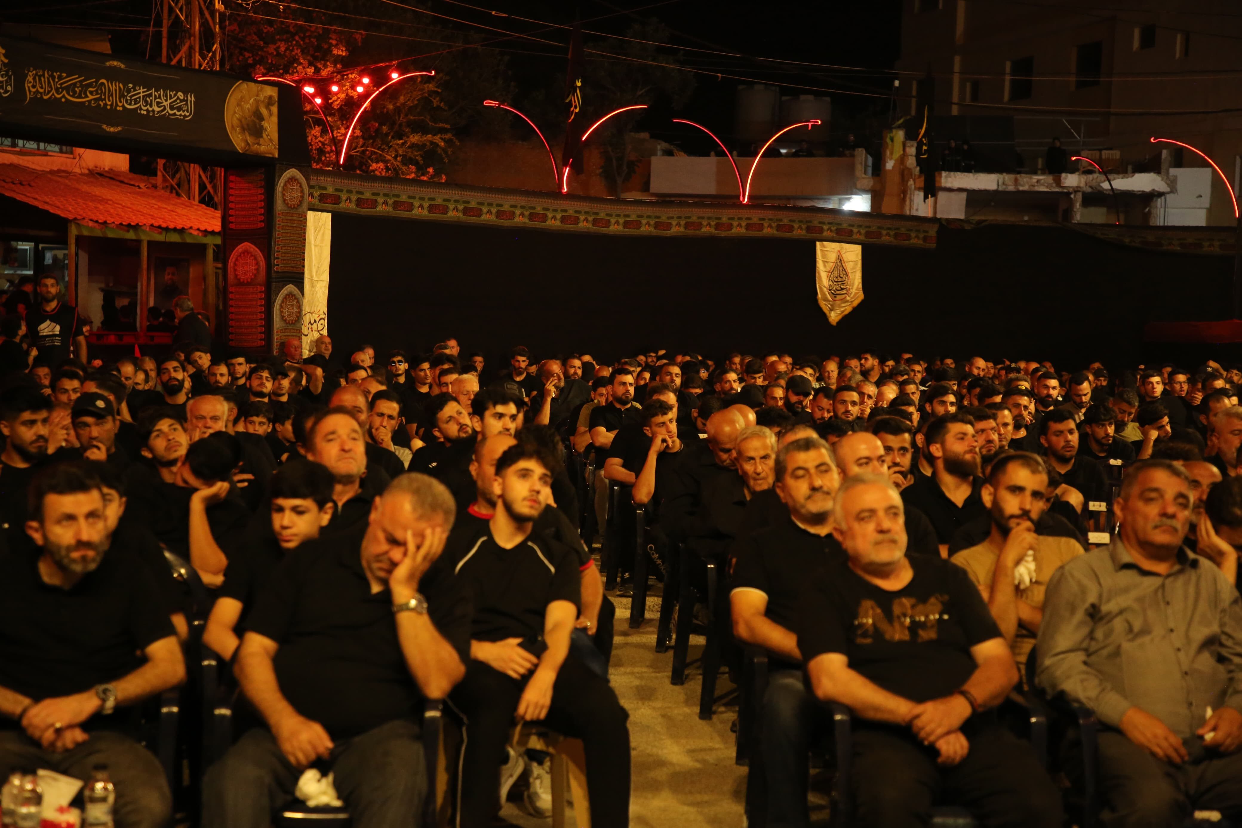 بالصور إحياء الليلة الثانية من ليالي عاشوراء في بلدة قانا ساحة الأمام الحسين (ع) حارة البركة٢٠٢٥