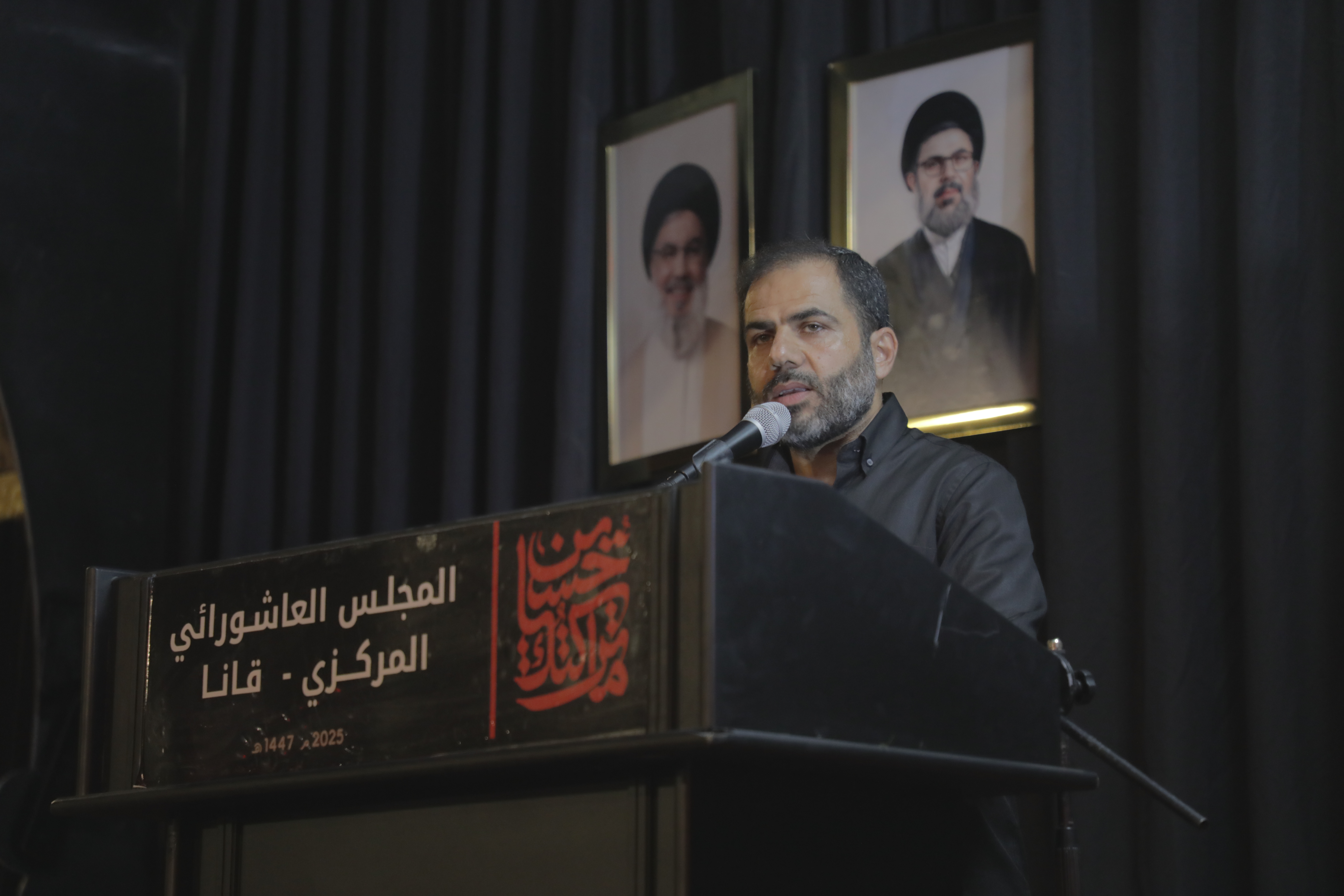 بالصور إحياء الليلة السادسة من ليالي عاشوراء في بلدة قانا ساحة الأمام الحسين (ع) حارة البركة 2025