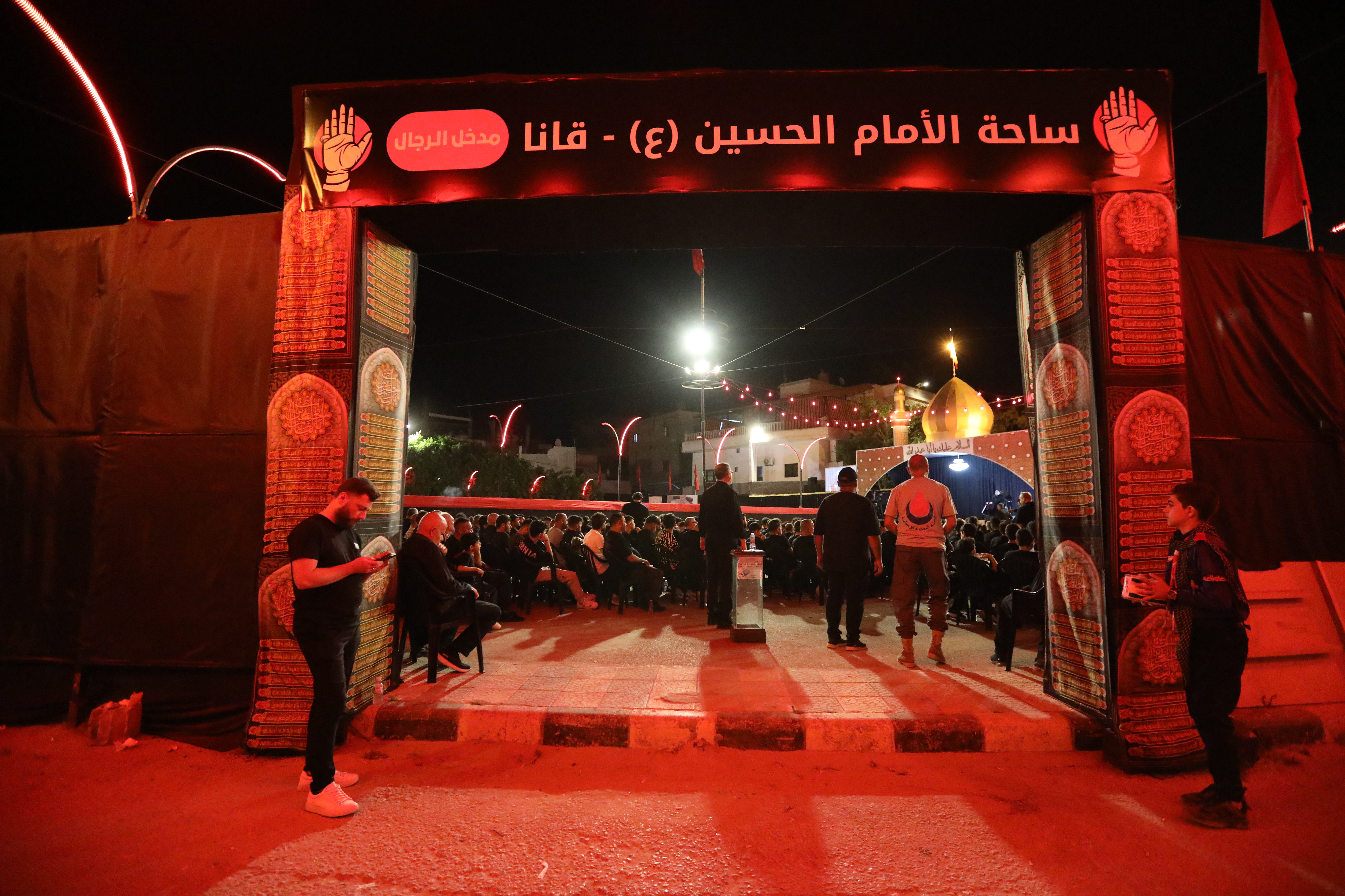 بالصور إحياء الليلة السادسة من ليالي عاشوراء في بلدة قانا ساحة الأمام الحسين (ع) حارة البركة 2025