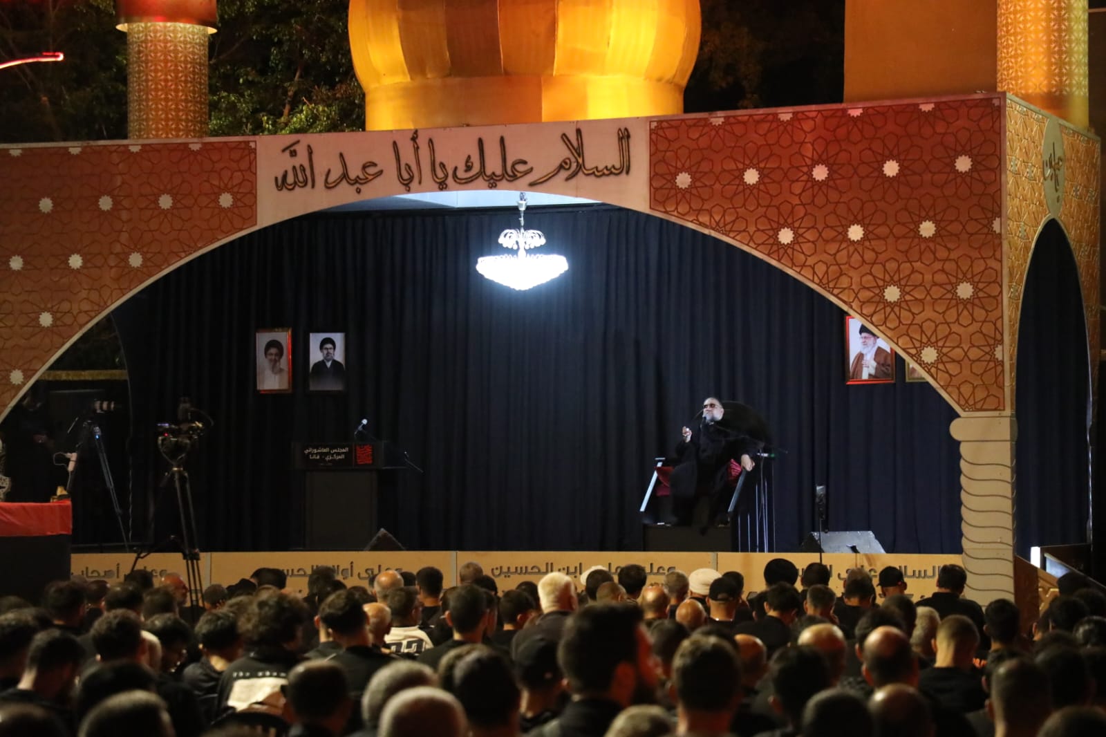 بالصور إحياء الليلة السادسة من ليالي عاشوراء في بلدة قانا ساحة الأمام الحسين (ع) حارة البركة 2025