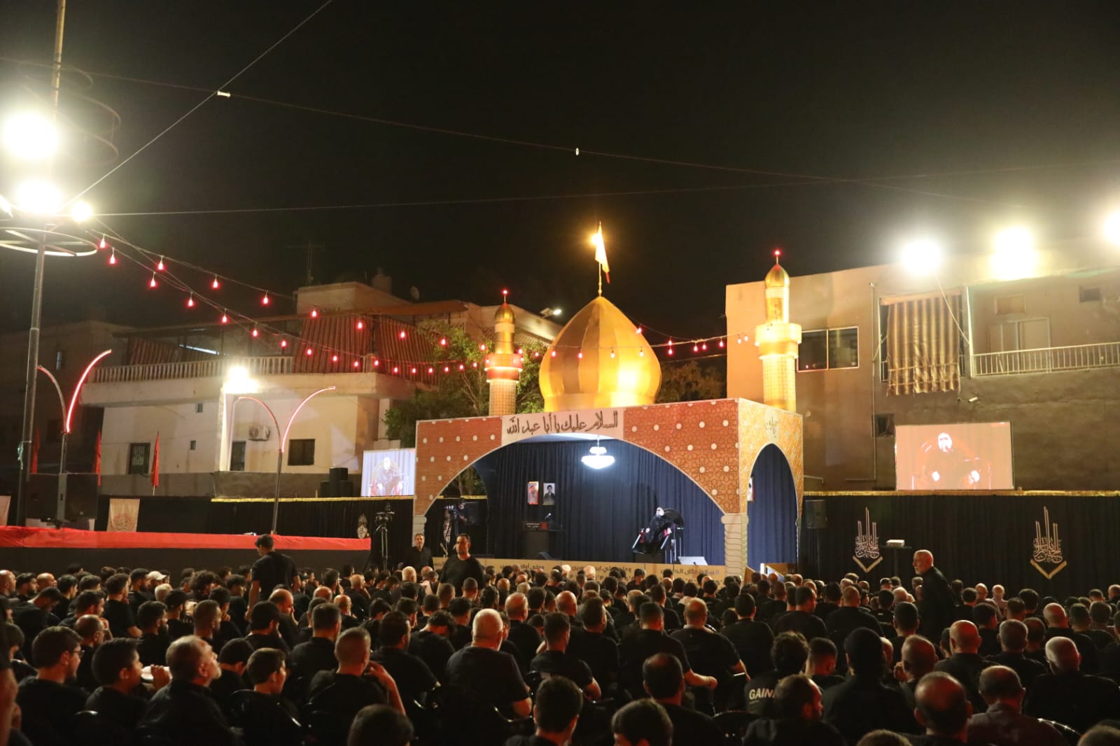 بالصور إحياء الليلة السادسة من ليالي عاشوراء في بلدة قانا ساحة الأمام الحسين (ع) حارة البركة 2025