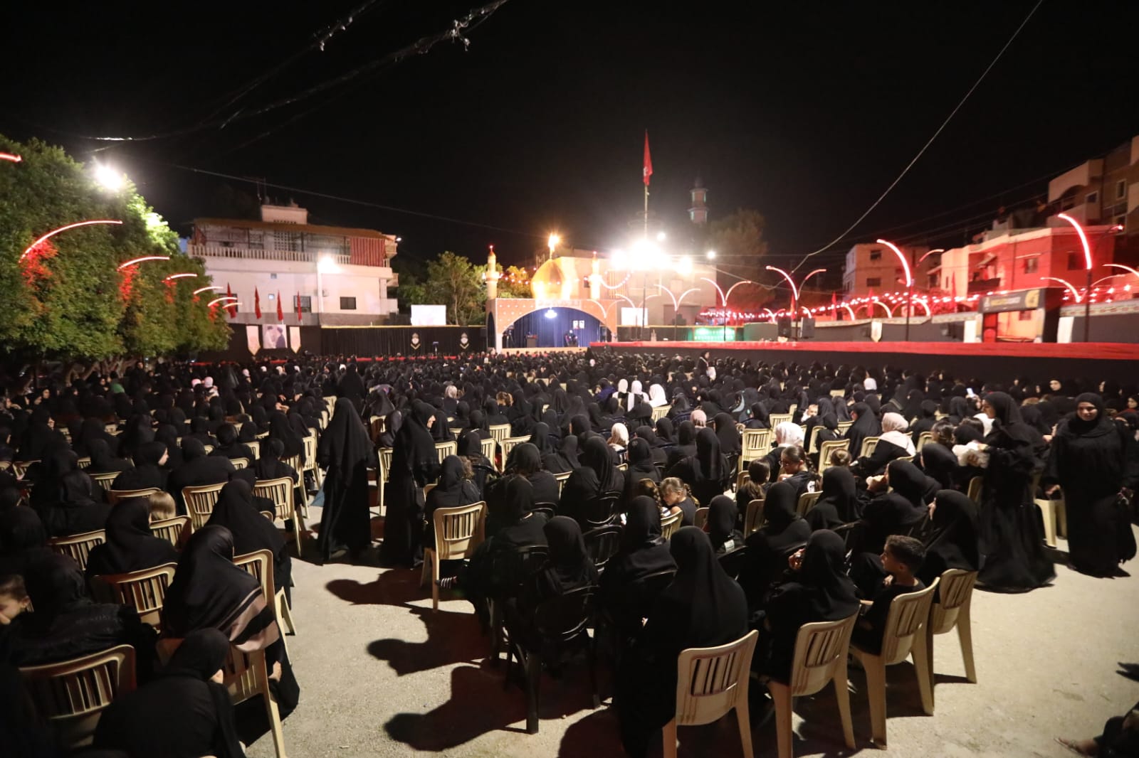 بالصور إحياء الليلة السادسة من ليالي عاشوراء في بلدة قانا ساحة الأمام الحسين (ع) حارة البركة 2025