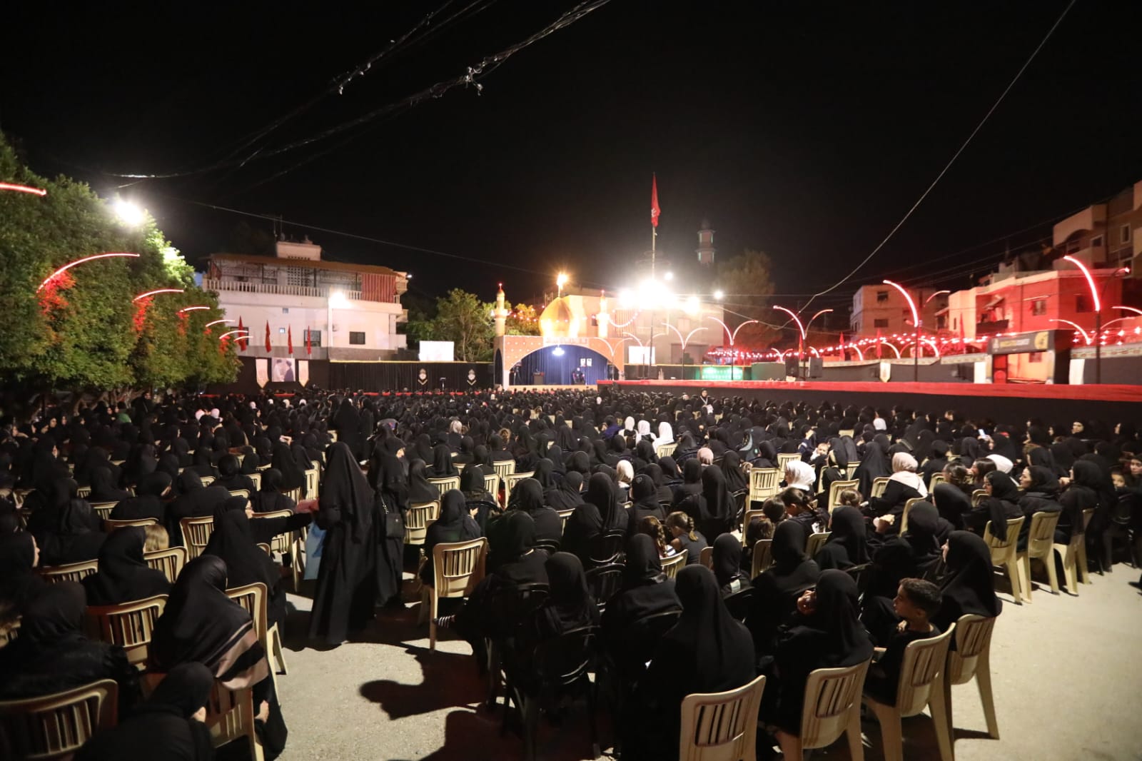 بالصور إحياء الليلة السادسة من ليالي عاشوراء في بلدة قانا ساحة الأمام الحسين (ع) حارة البركة 2025