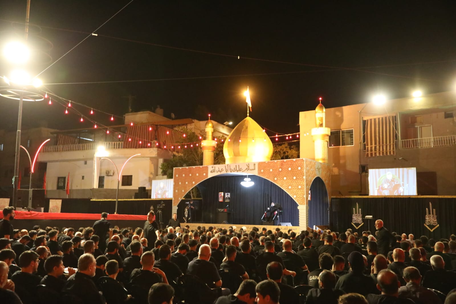 بالصور إحياء الليلة السادسة من ليالي عاشوراء في بلدة قانا ساحة الأمام الحسين (ع) حارة البركة 2025