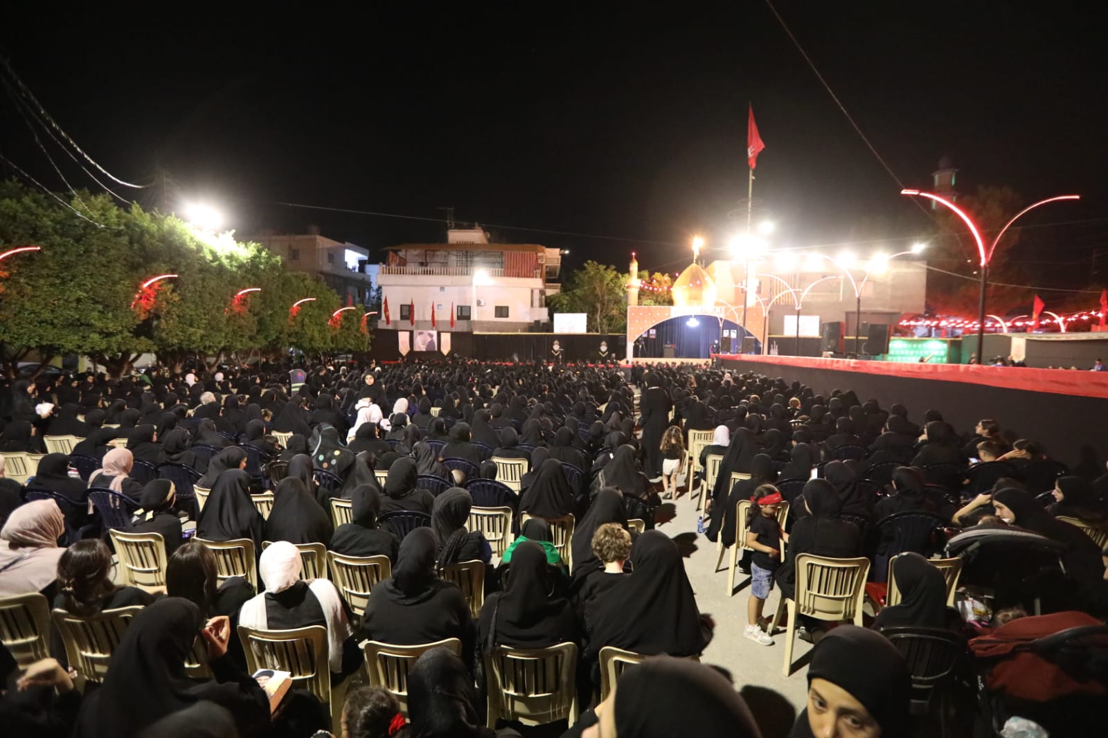 بالصور إحياء الليلة السادسة من ليالي عاشوراء في بلدة قانا ساحة الأمام الحسين (ع) حارة البركة 2025