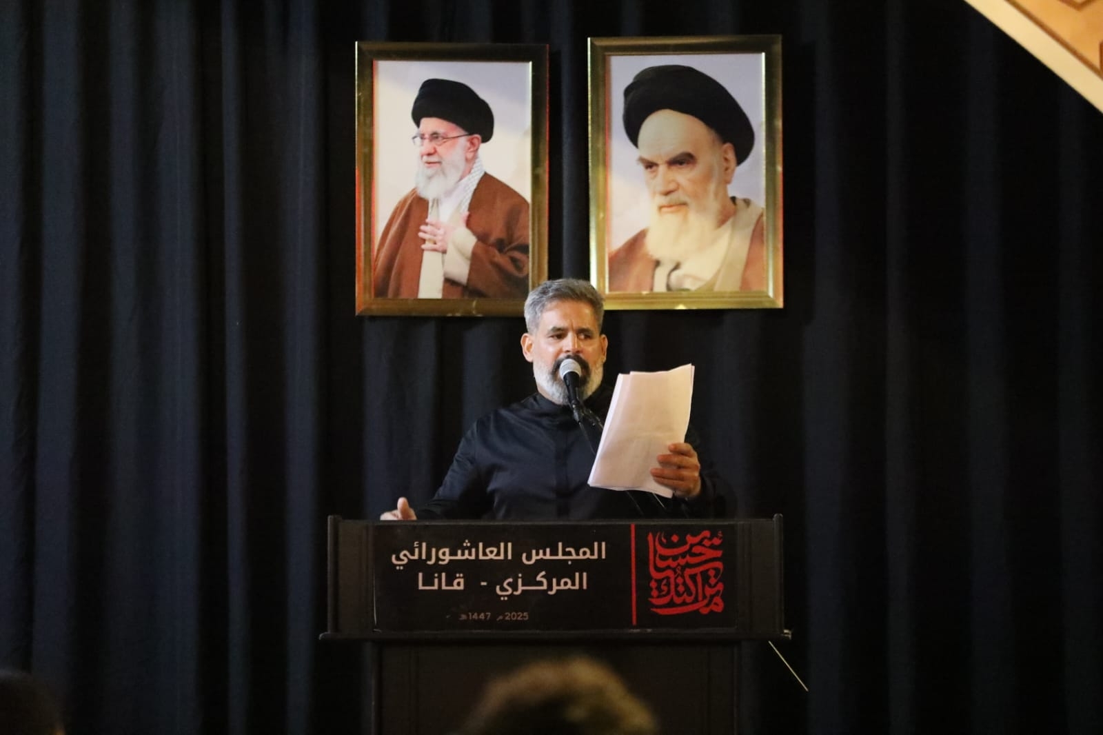 بالصور إحياء الليلة العاشرة ٢٠٢٥ من ليالي عاشوراء في بلدة قانا ساحة الأمام الحسين (ع) حارة البركة