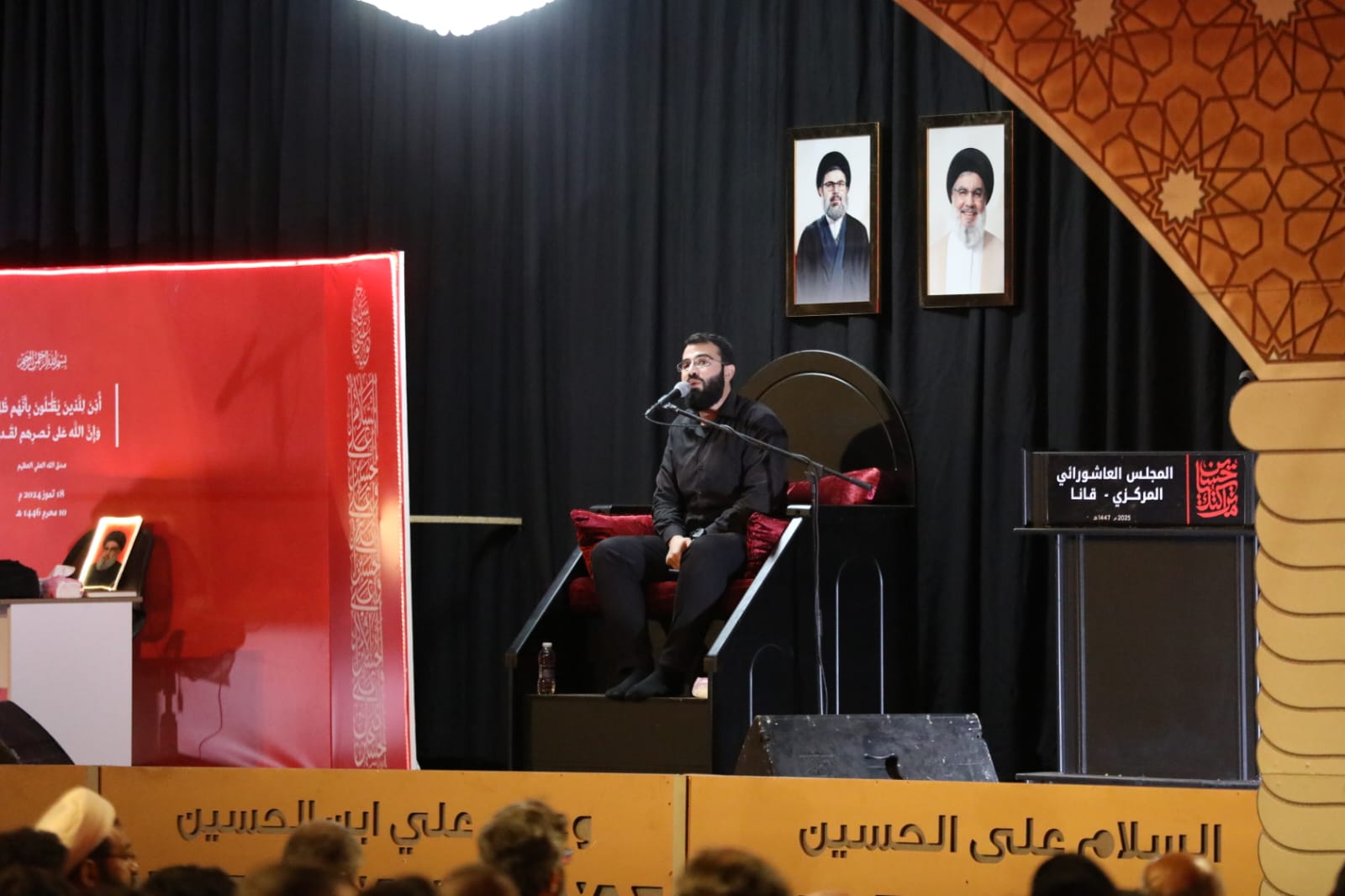 بالصور إحياء الليلة العاشرة ٢٠٢٥ من ليالي عاشوراء في بلدة قانا ساحة الأمام الحسين (ع) حارة البركة