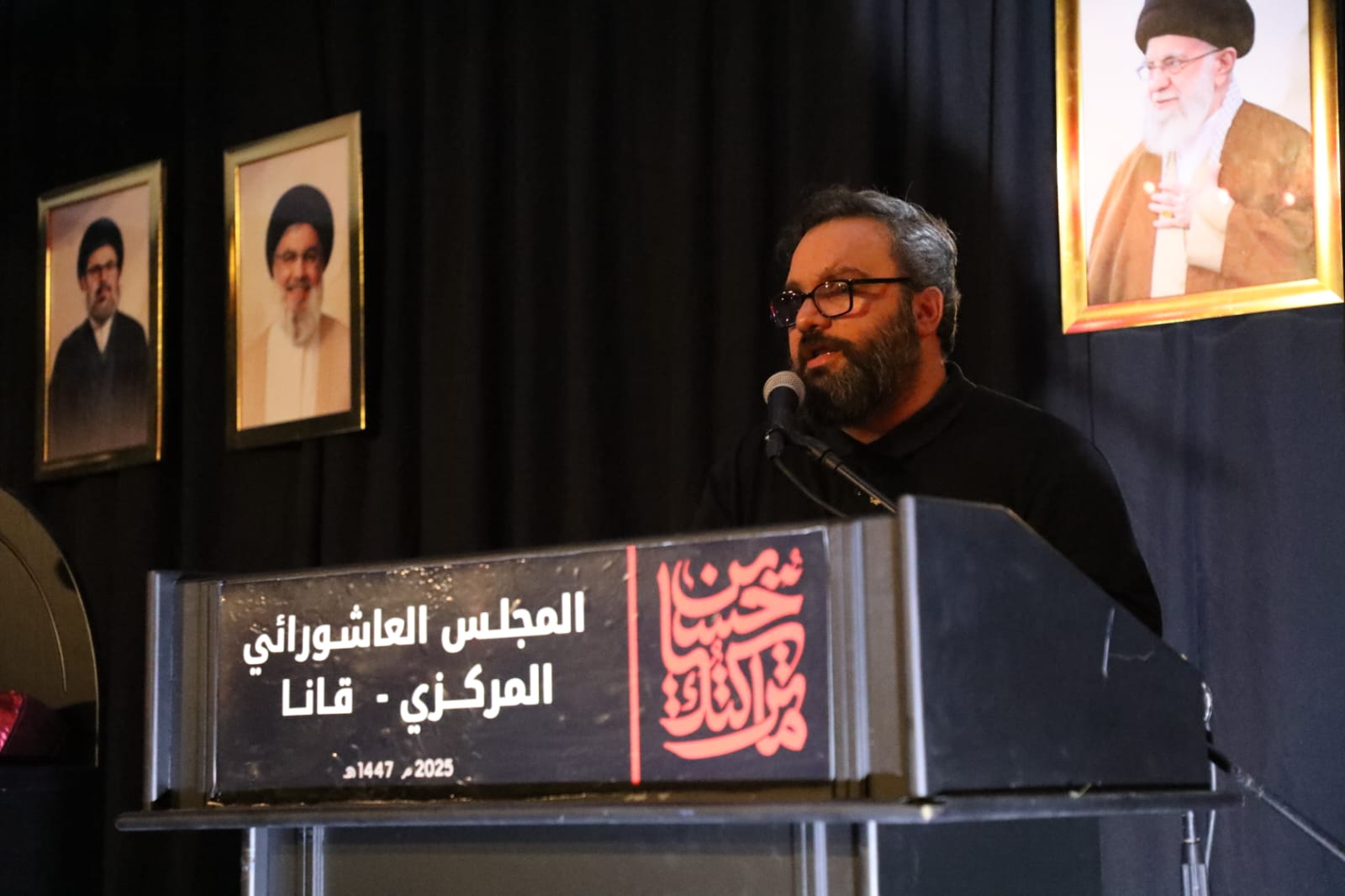 بالصور إحياء الليلة العاشرة ٢٠٢٥ من ليالي عاشوراء في بلدة قانا ساحة الأمام الحسين (ع) حارة البركة