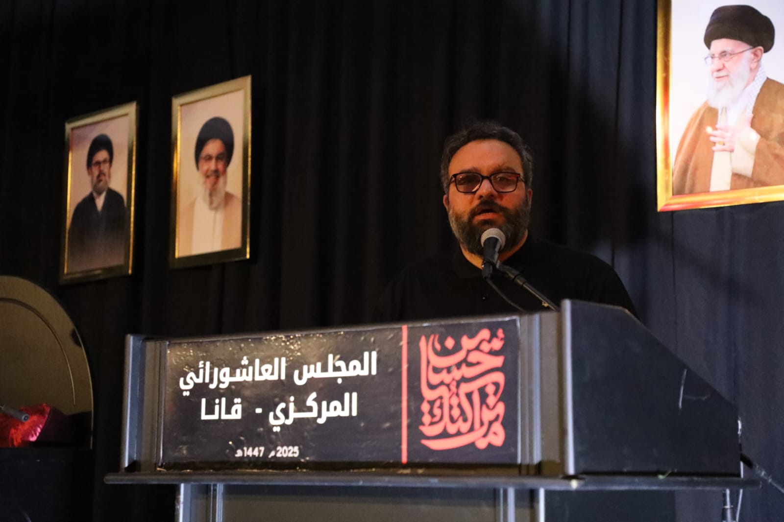 بالصور إحياء الليلة العاشرة ٢٠٢٥ من ليالي عاشوراء في بلدة قانا ساحة الأمام الحسين (ع) حارة البركة